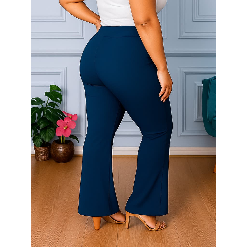 Calça Legging Leg Bailarina Flare Boca De Sino Plus Size G1 G2 G3 G4