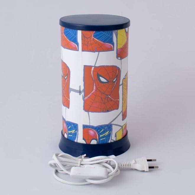Luminária de Mesa Homem-Aranha Hug Marvel LED Bivolt Decoração Quarto Geek