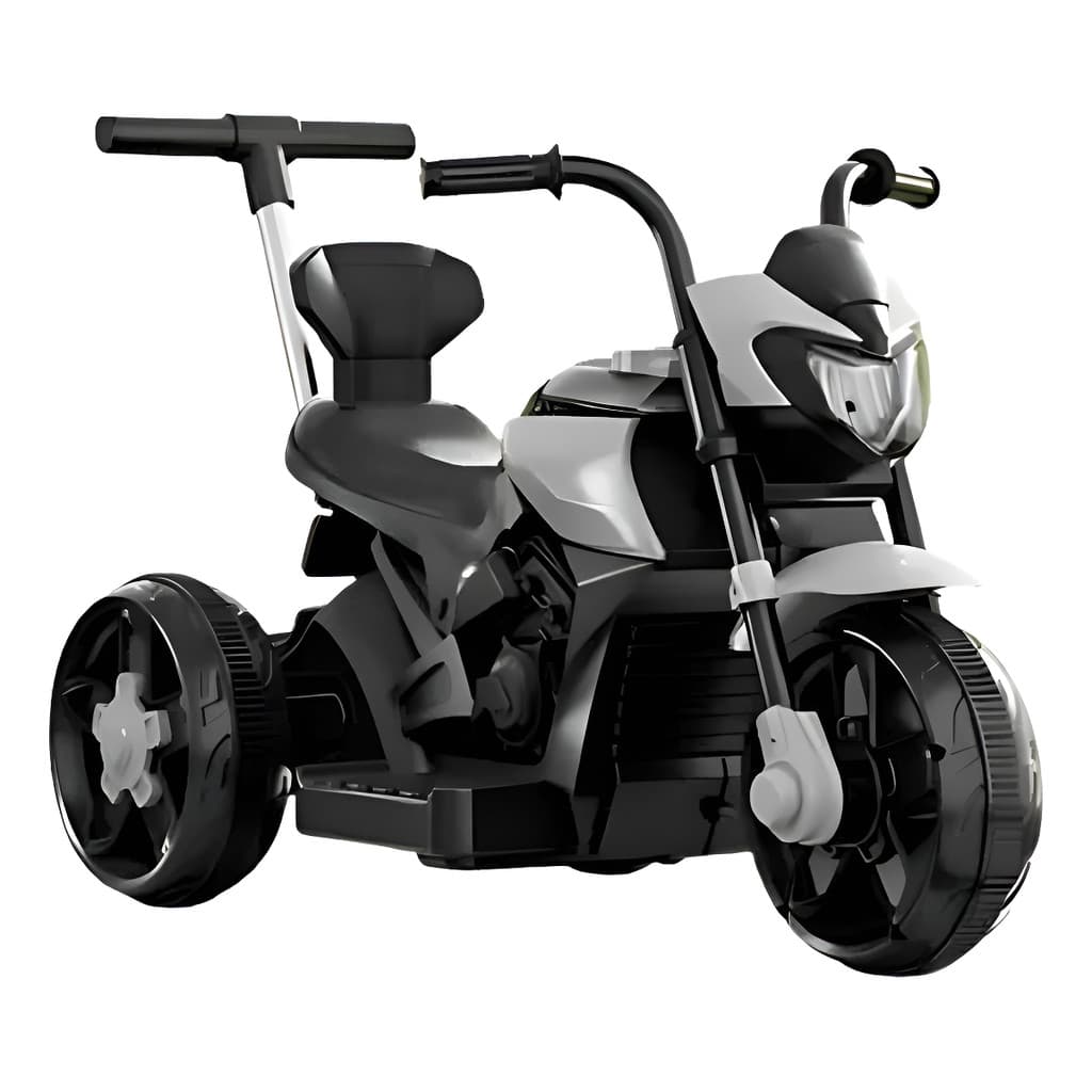 Moto Elétrica Infantil Unitoys 6v Controle Remoto 3 Rodas Cinza