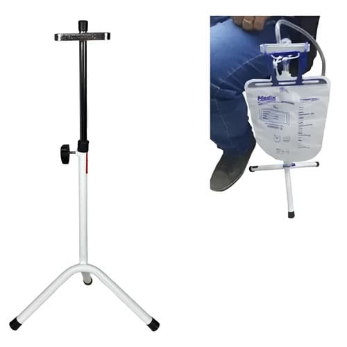 Suporte Para Bolsa Coletora E Sondas Altura Regulável