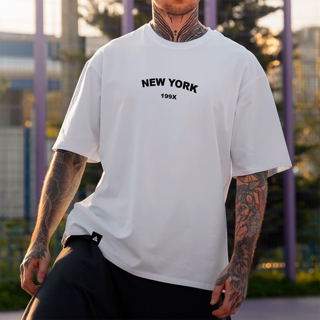 Camisa Camiseta Blusa Básica Estampada New York Exclusivo Streetwear Style Algodão Unissex