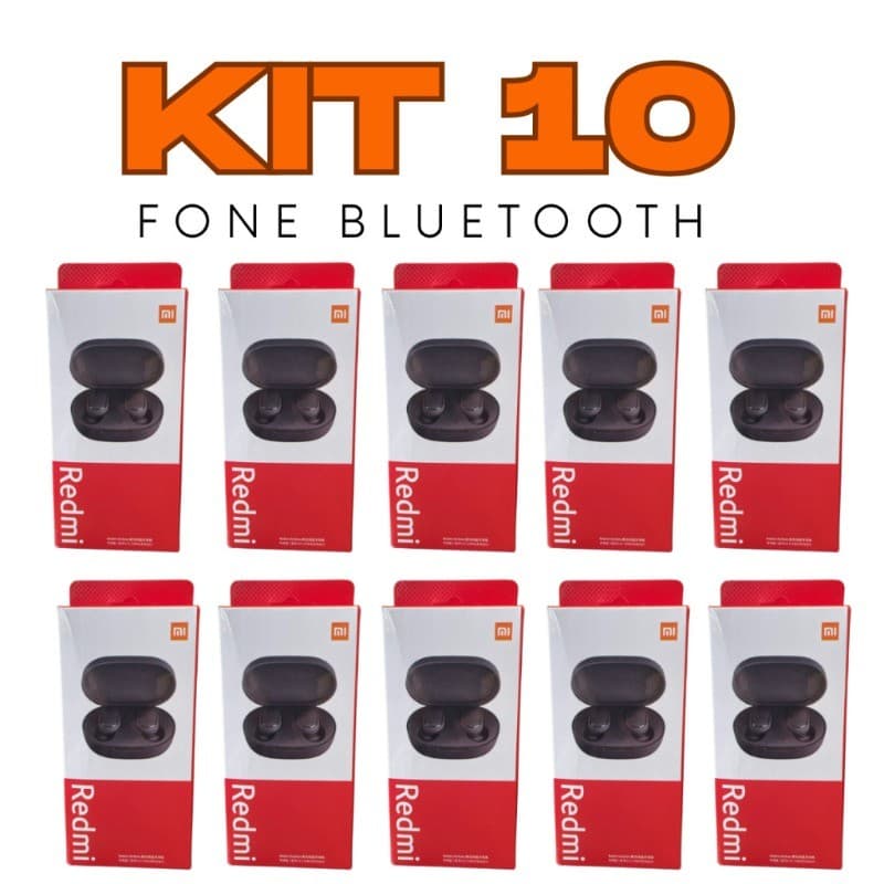 Kit 5/10 Fone Ouvido Bluetooth Sem Fio Atacado Tws 5.0 Estéreo Lançamento Android Ios Boa qualidade de som