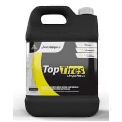 Pretinho Para Pneus Top Tires 5L Autolimpe Gel Brilho Intenso Profissional Pretinho Pneu Longa Duração
