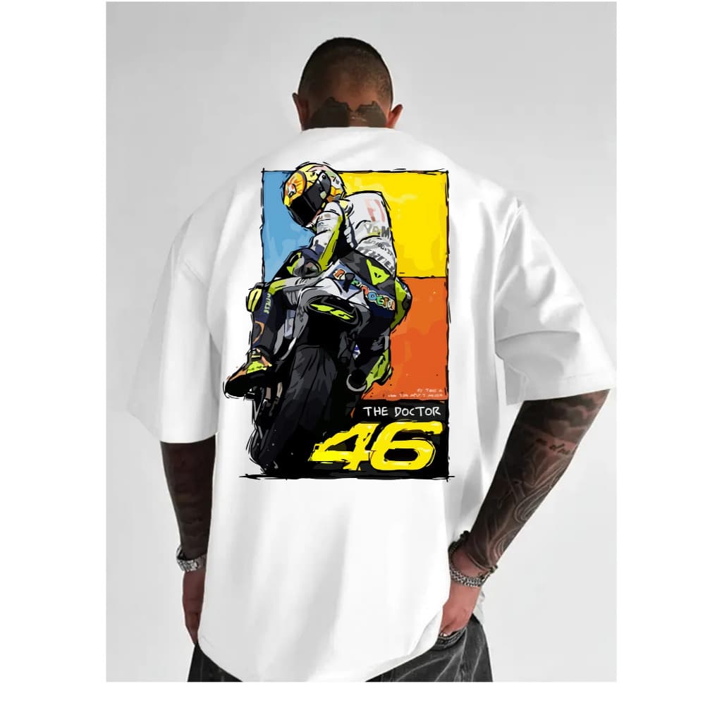 Camiseta Algodão Premium Casual Moto Racing Doctor 46