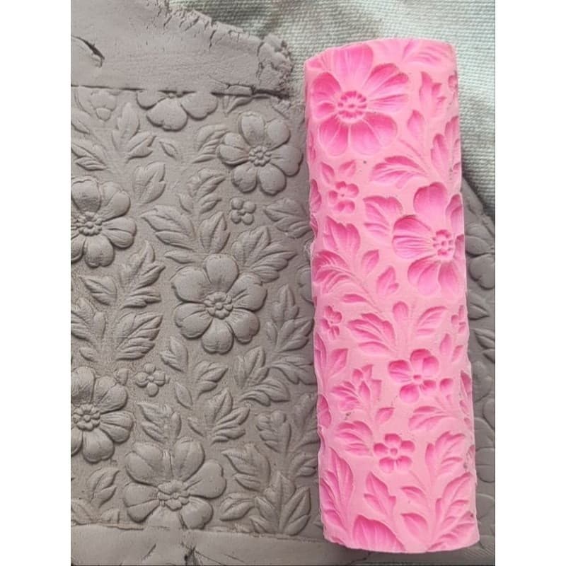Rolo Texturizado para Gesso, Argila e Pasta Acrílica decorativa 16cm