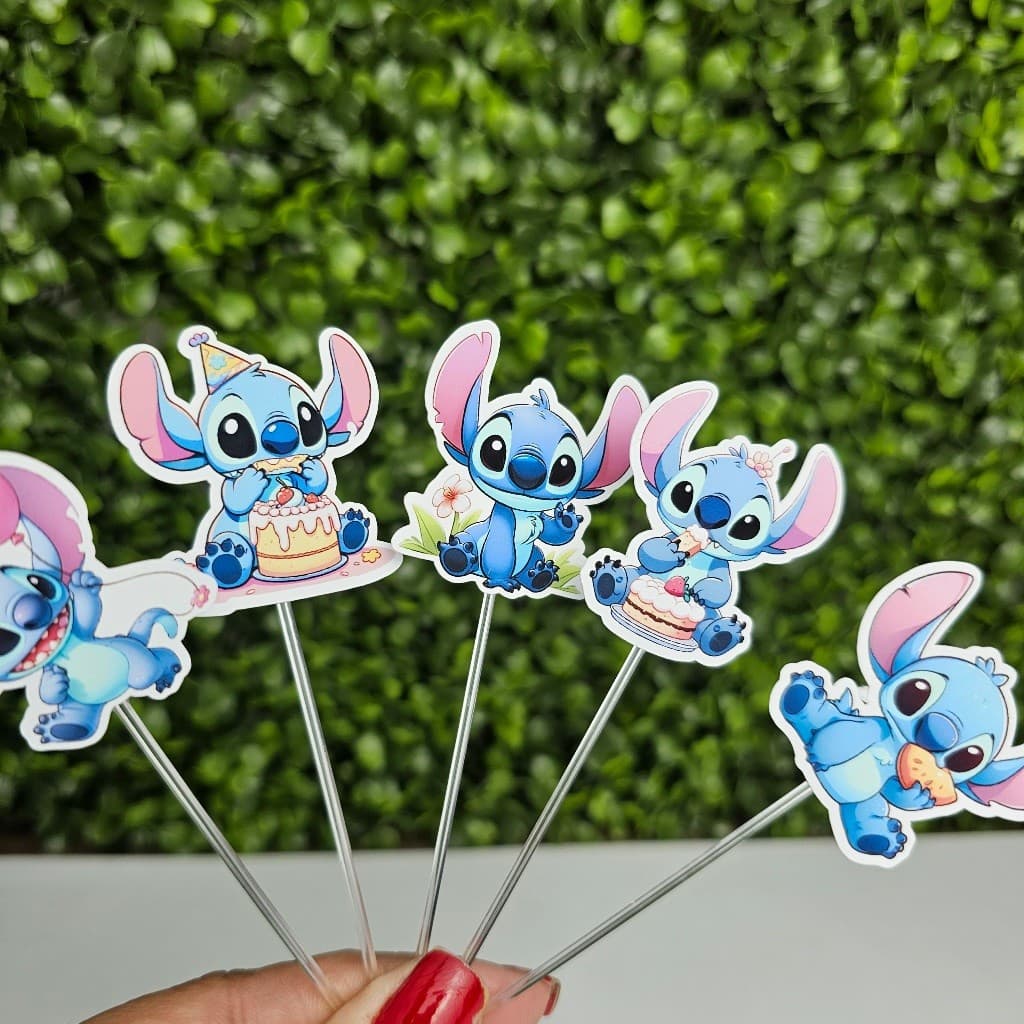 Topper Tag para Docinhos STITCH - Personalizados - Festa infantil - Aniversário