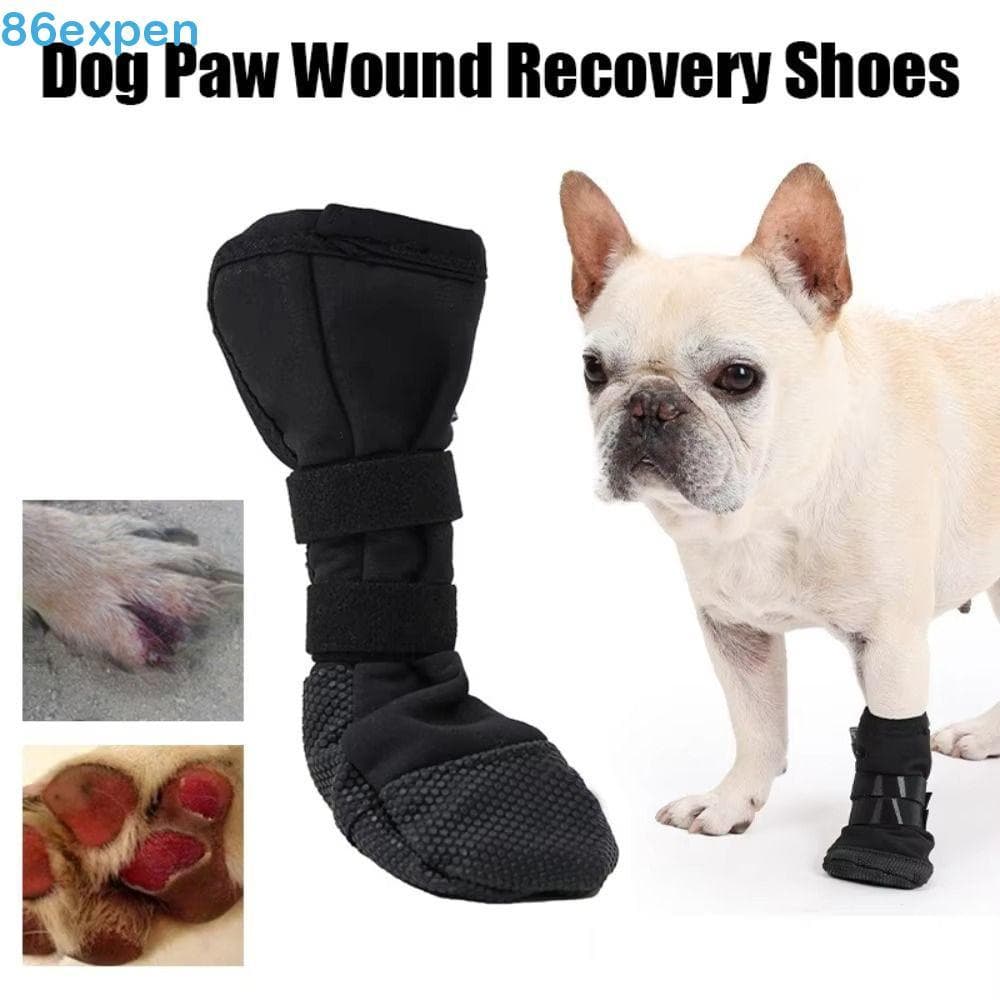 EXPEN1 Capa Protetora Para Patas De Cachorro , Bota De Recuperação De Feridas Respirável À Prova D'água , Sapatos Ajustá