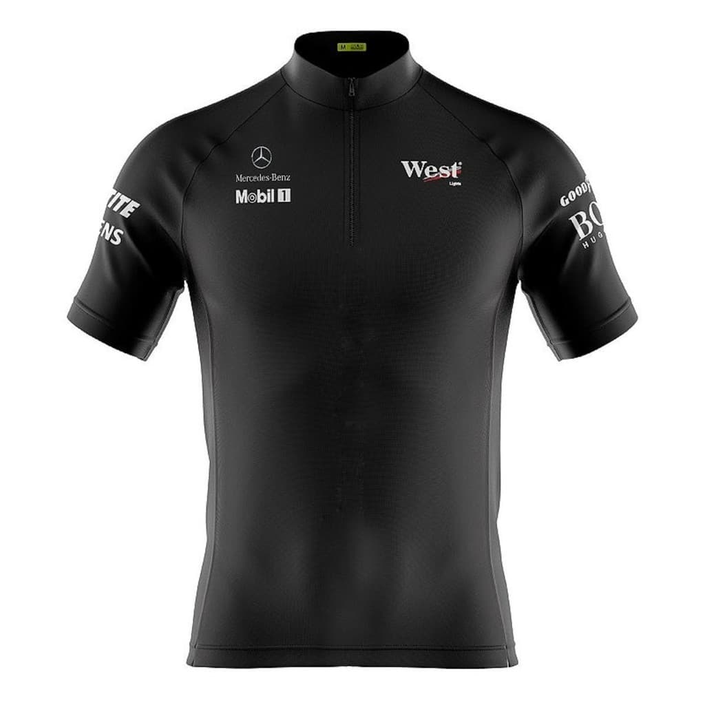 Camisa Ciclismo MTB Masculina Dry Fit Secagem Rápida com UV Mercedes Benz F1