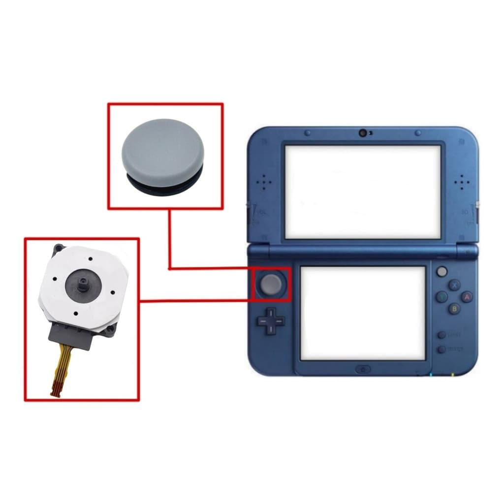 Botão Analógico +Circle Pad Nintendo New 3DS/, New 2DS XL/, 3DS XL, NEW 3DS XL, New 3DS LL