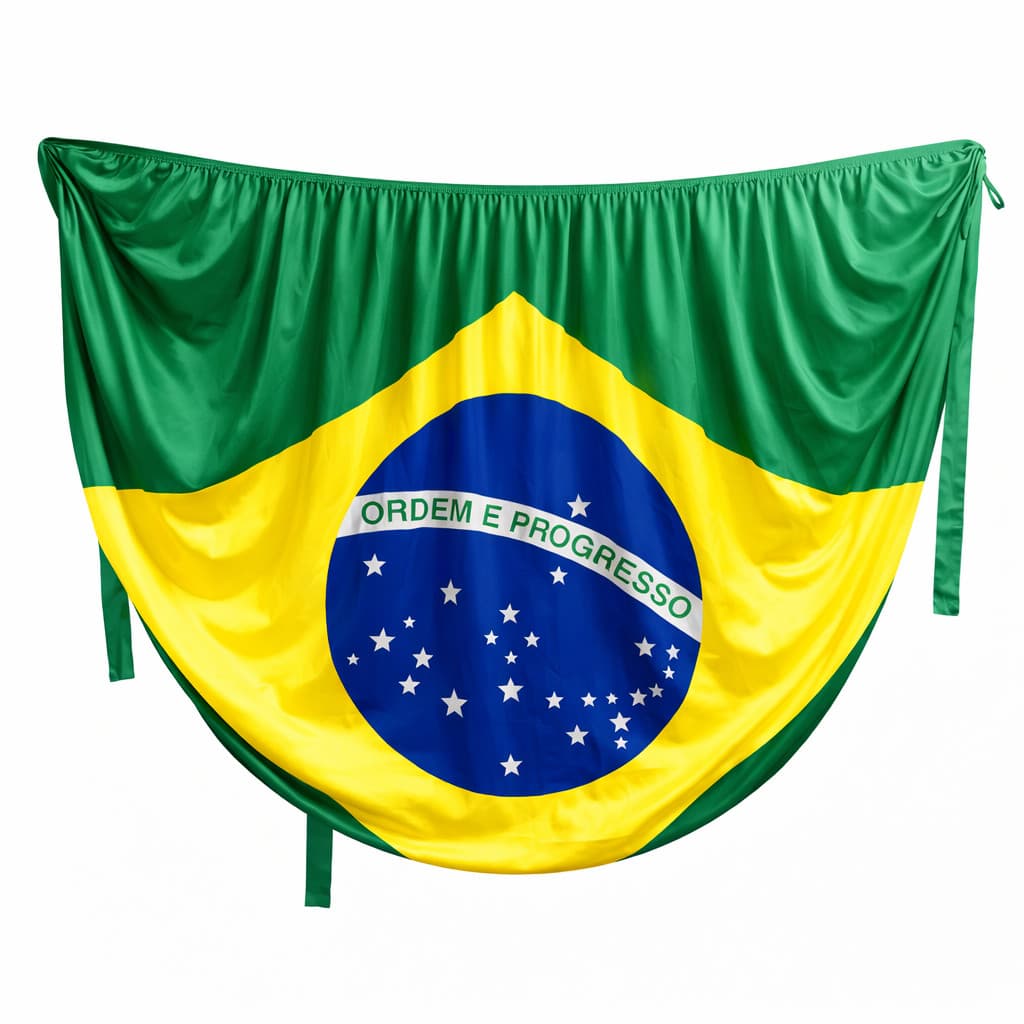 Bandeira Do Brasil Para Capô De Carro 100x150cm