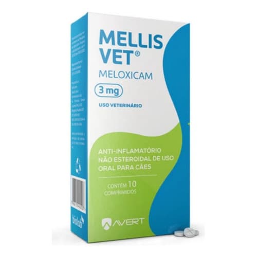 Mellis Vet Cães 3mg Anti-inflamatório Avert 10 Comprimidos