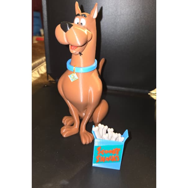 Scooby-Doo com Caixinha de Biscoitos 18cm em Impressão 3D – Decorativo Colecionável