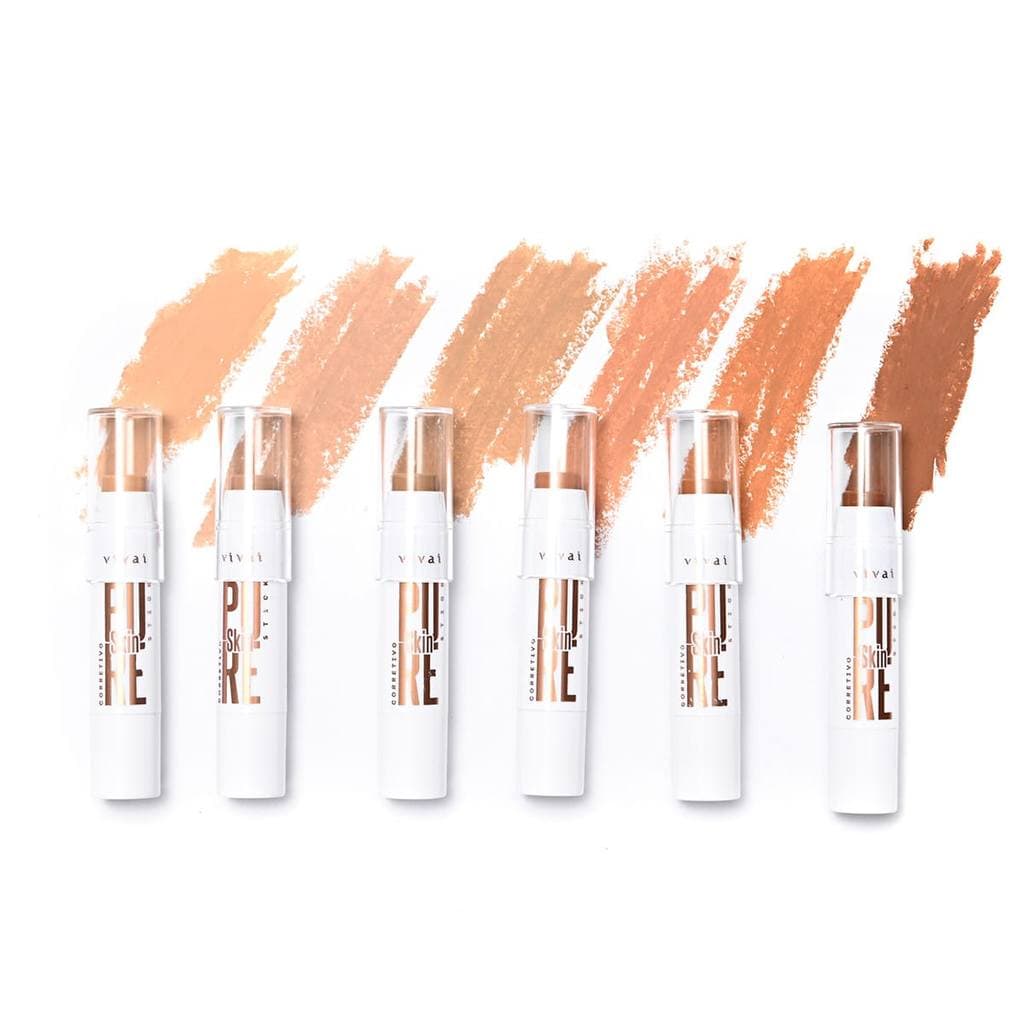 Corretivo Stick Pure Skin Vivai Tons Claros Medios e Escuros