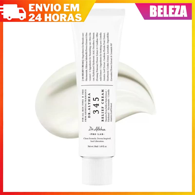 Tubo de Alumínio 50ml Coreia Dr. Althea 345 Creme Antioxidante Hidratante Hidratante Reparação Barreira Calmante Óleo de