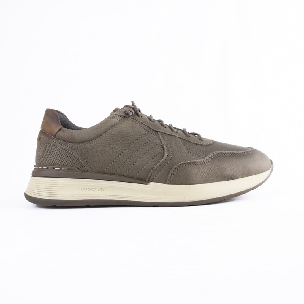Tênis Casual Masculino Democrata Couro Original Conforto 662101