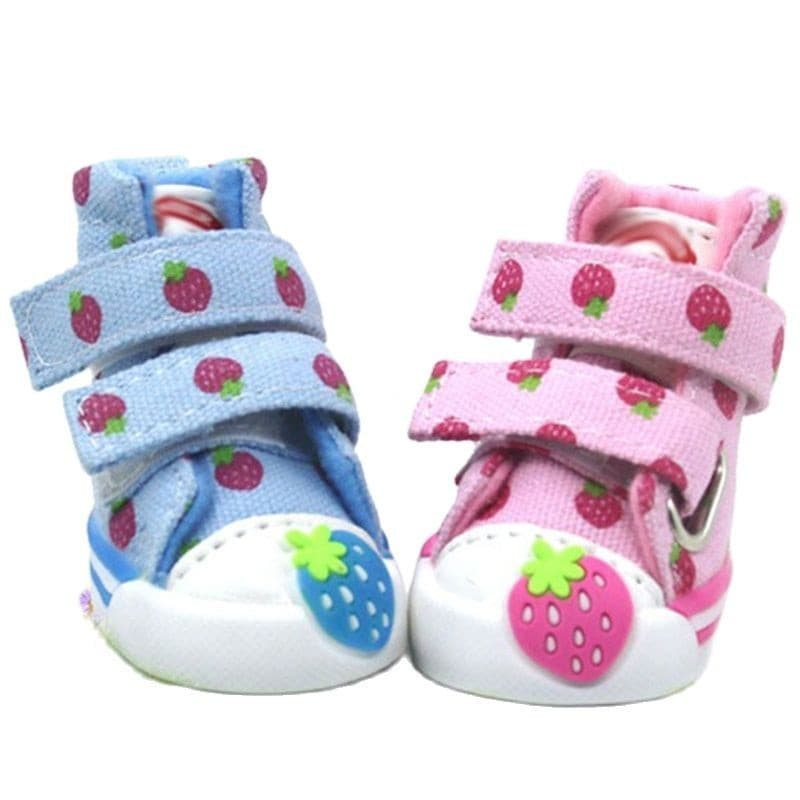 Conjunto de 4 pares de sapatos para cães de pequeno porte, botas de neve quentes e antiderrapantes para o outono e inver