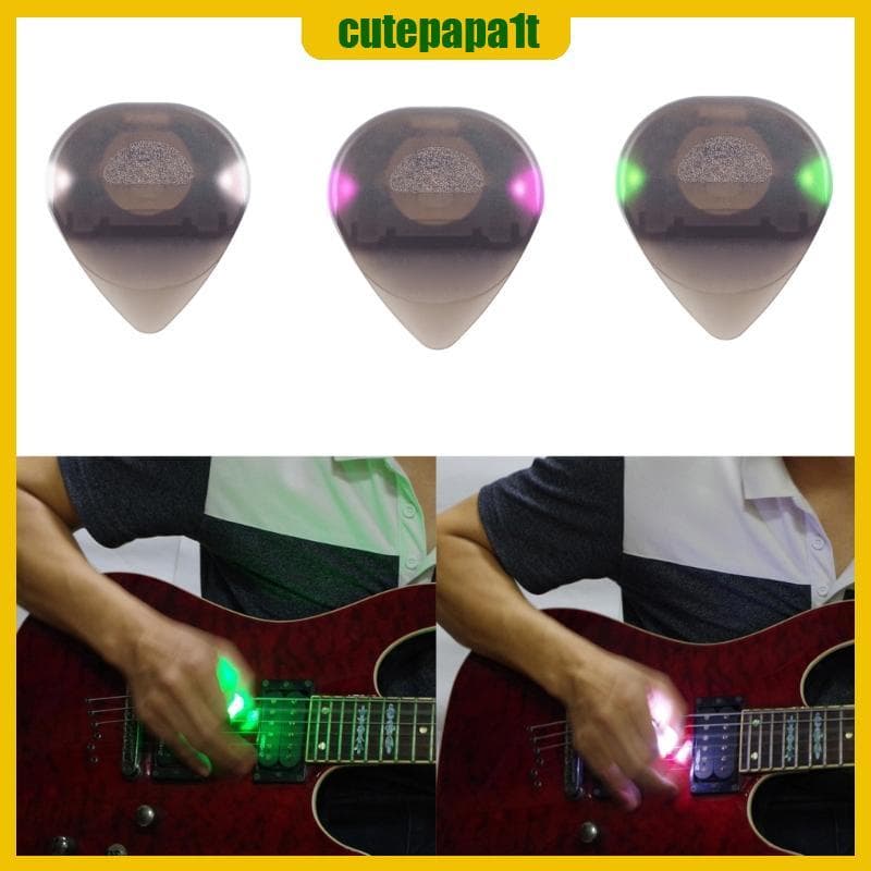 STBL LED Palheta Guitarra Palhetas Folk Acústica Luminosa E