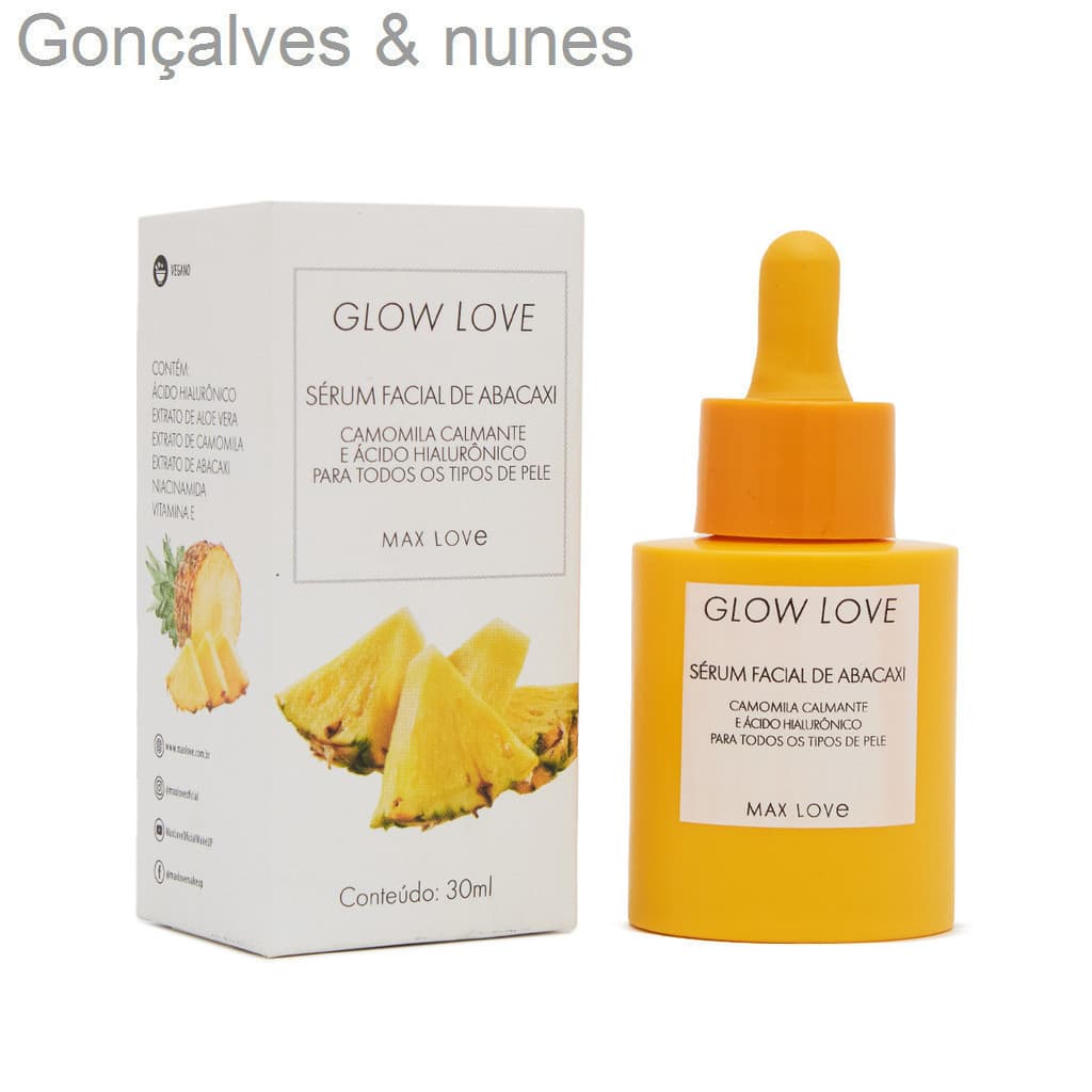 (V)Sérum Facial Glow Love Abacaxi Max LoveLADT