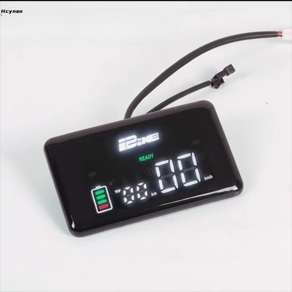 Display LED Para Veículo Elétrico HCYNAN , Tela De Velocímetro De Plástico 48V 60V 72V , Painel De Controle De Instrumen