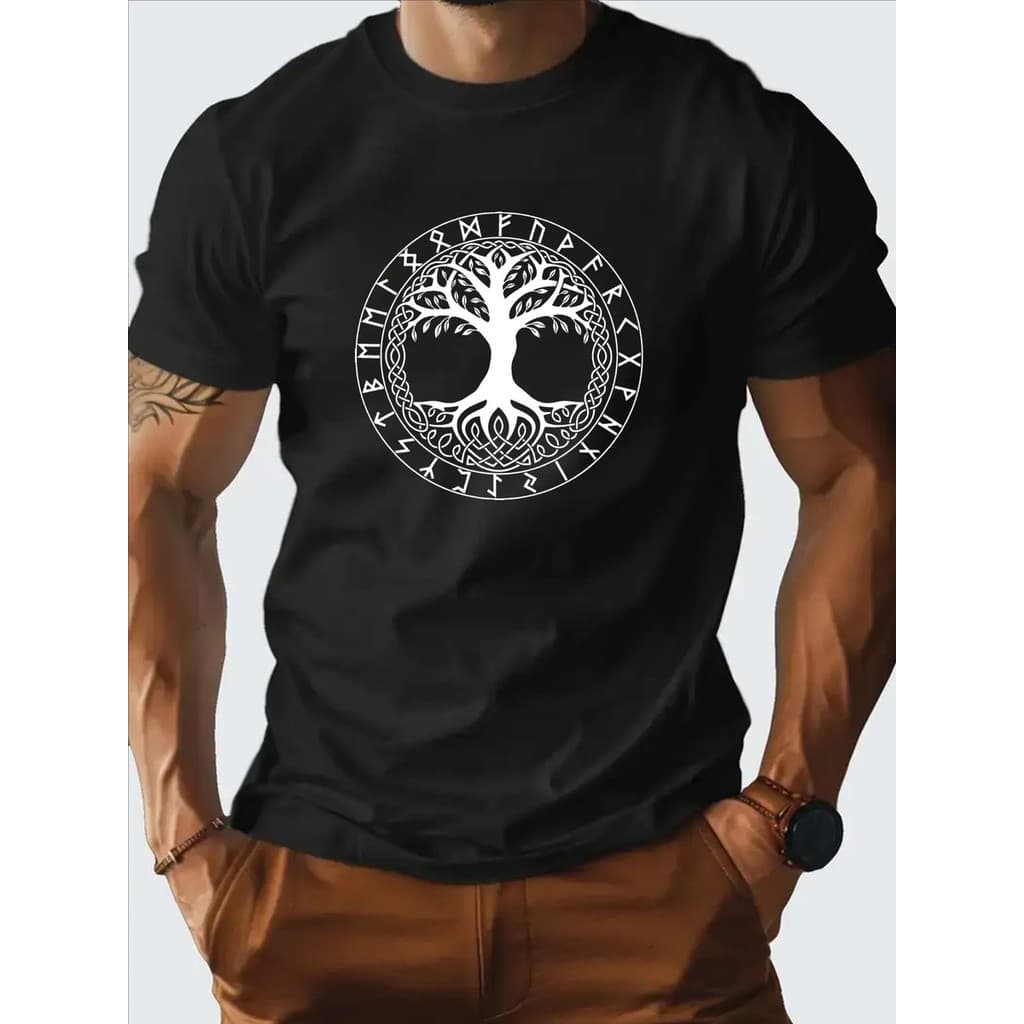 Camiseta Masculina Arvore Da Vida Celta 100% Algodão Premium