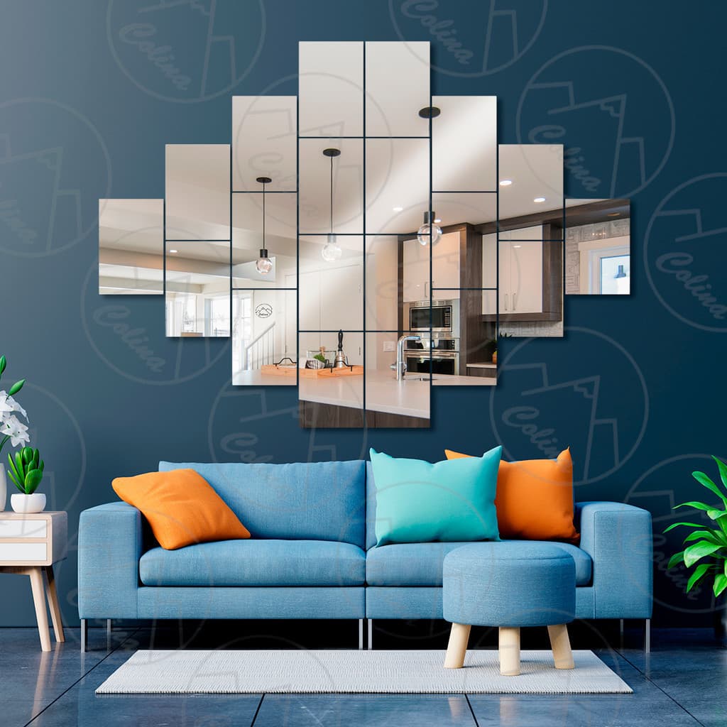 Espelhos Auto Adesivo Acrilico Decorativo 20x30 E 30x40 Retangulares Ovais Varias Ultilidades
