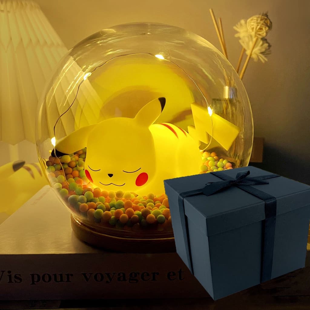 Pokemon Cinzas Pet Pikachu Mini Humor Boneca Luz Noturna Anime Presente Brinquedo