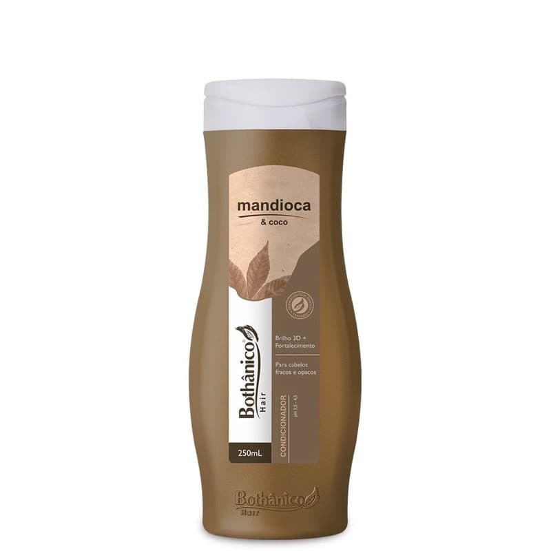 condicionador mandioca e coco 250ml Bothanico cosméticos