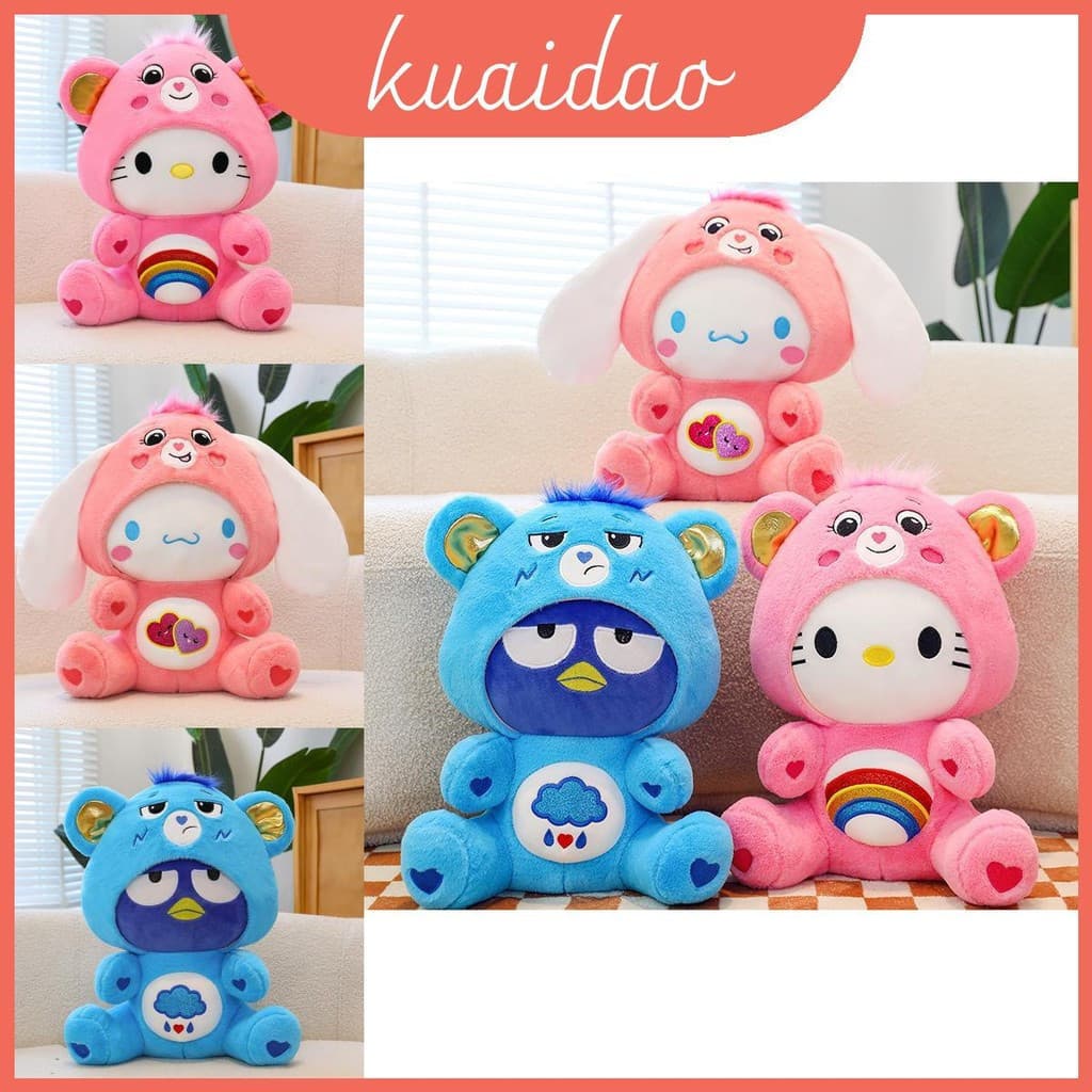Urso de Pelúcia Arco-Íris Fofo Brinquedo Macio Animal de Desenho Animado Almofada Infantil Para NTEX