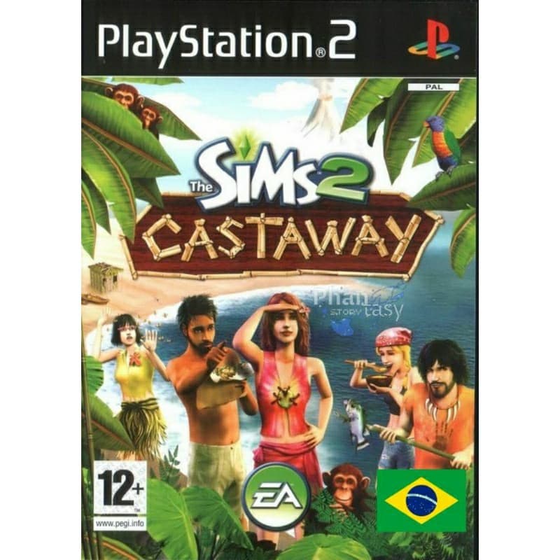 The Sims 2 Castaway legendado em português para Playstation 2 PS2 desbloqueado