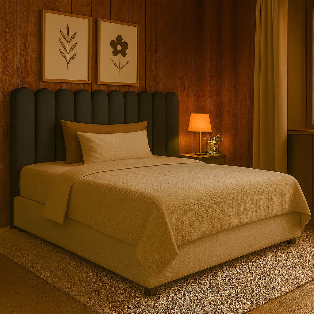 Kit Cabeceira Nuvem 60x20 Estofada Autocolante | Decoração Moderna
