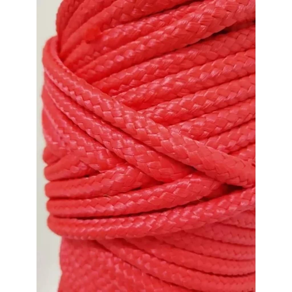 Corda De Polipropileno Vermelha 10mm - 10 Metros