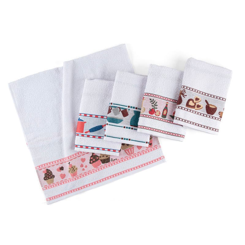 Kit 05 Panos de Copa para Cozinha Felpudos - Variados