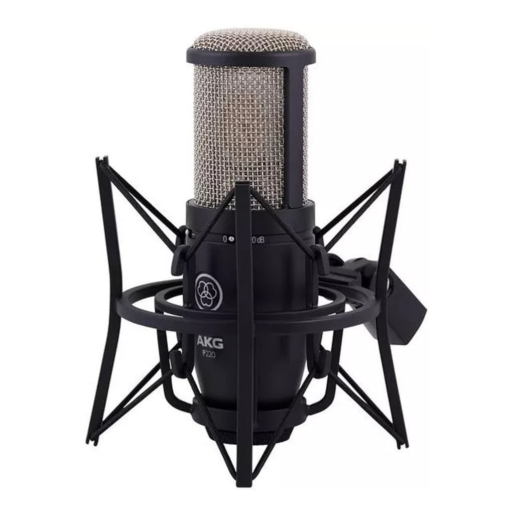 Microfone Akg P220 Condensador Cardioide Cor Preto