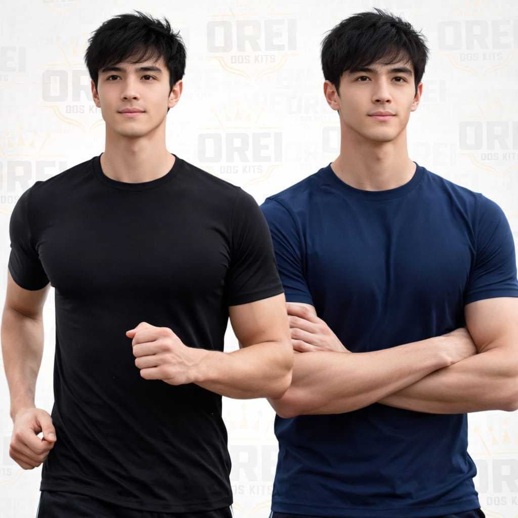Kit 2 Camisa Masculina Dry Fit  - Kit Econômico