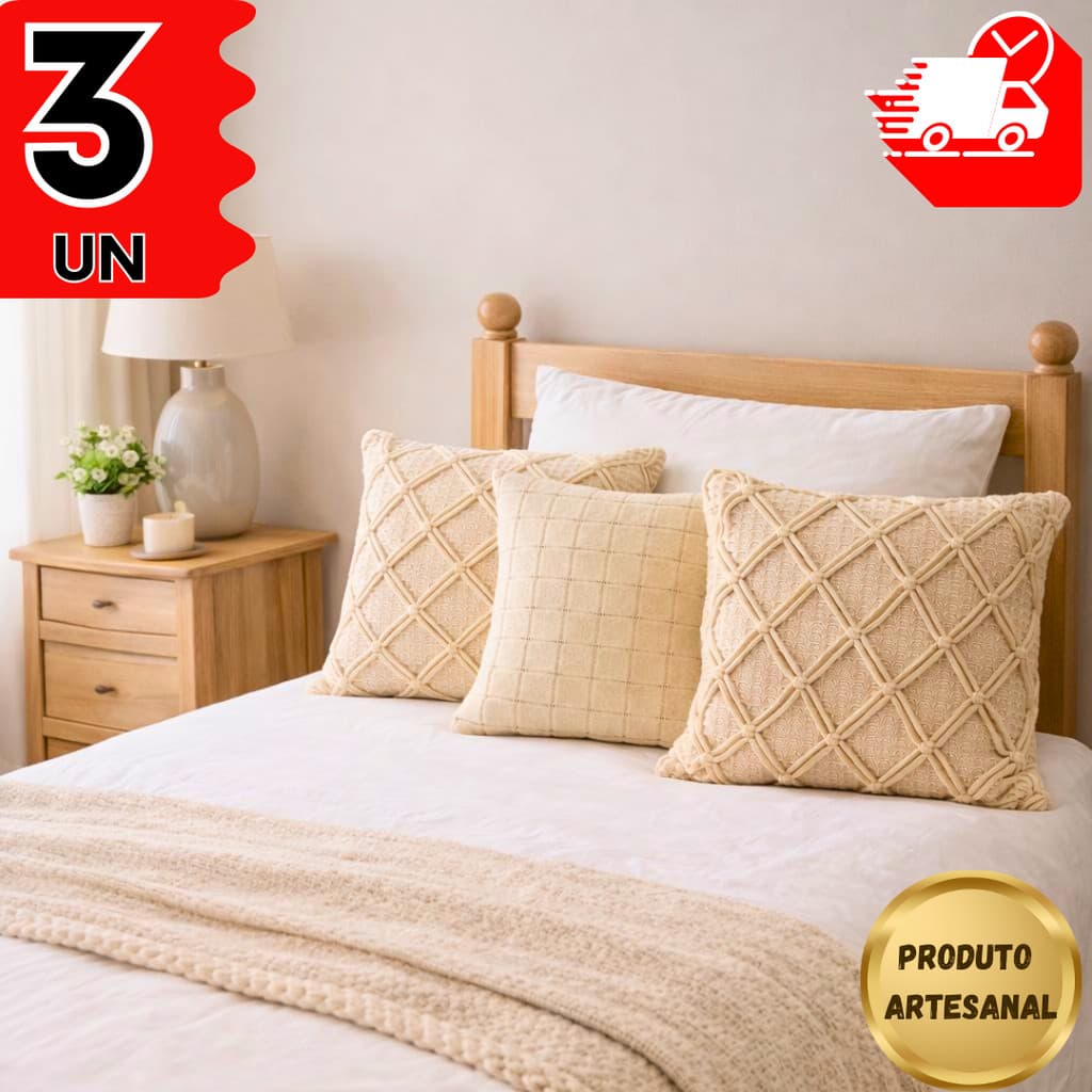 Capas de Almofada 1/2/3 Luxo Tear Exclusiva Para Sala, Quartos de Solteiros e Sofá Toque Sofisticado