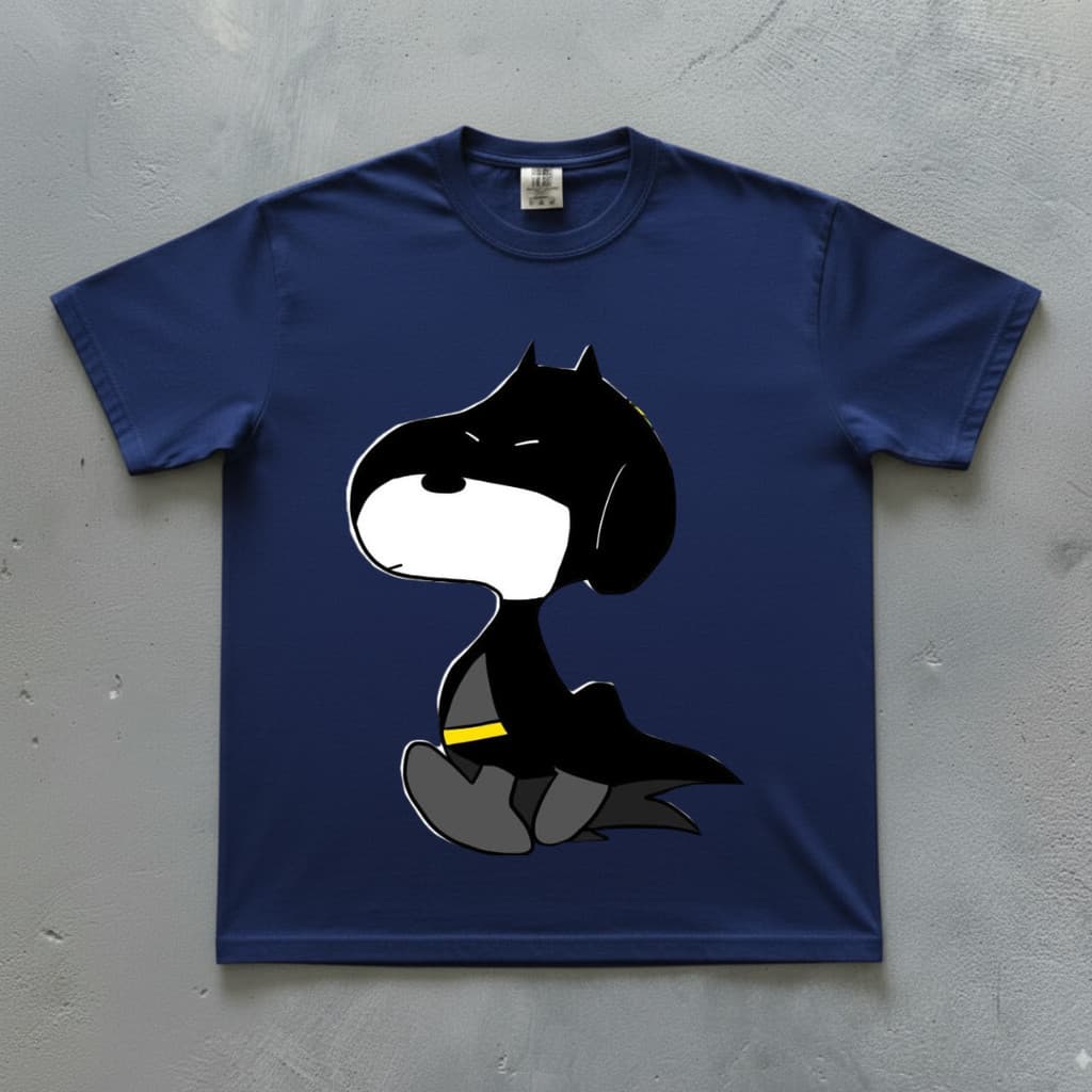 Camiseta Snoopy De Batman  Regular  e Plus size