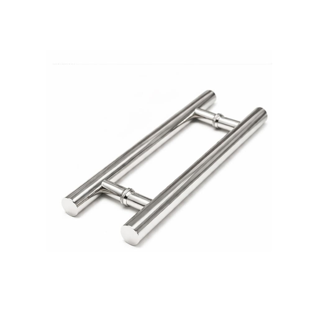 Puxador H Aço Inox 40cm Portas Portão Madeira Vidro Alumínio