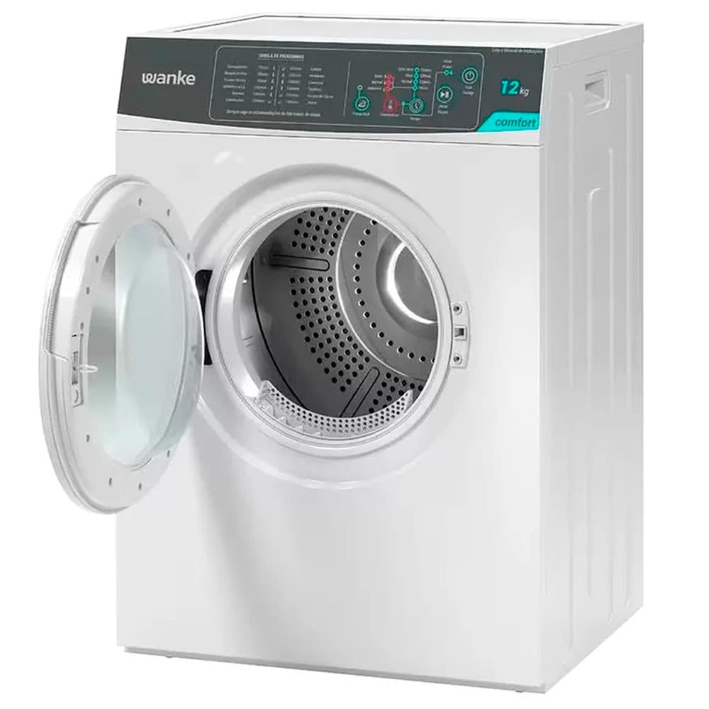Secadora Wanke Comfort 12kg Função Passa Fácil 12 Programas