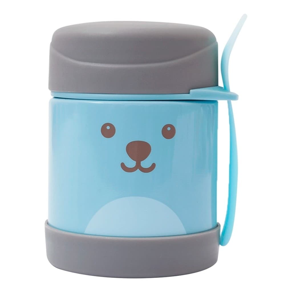 Pote Térmico Inox c/ Colher Gumy 320ml - Azul - Buba