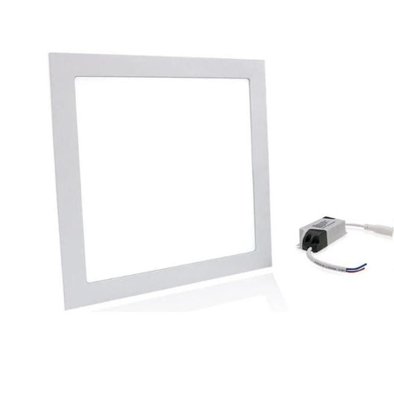 Painel Plafon de Led Embutir 25w Quadrado Branco Frio