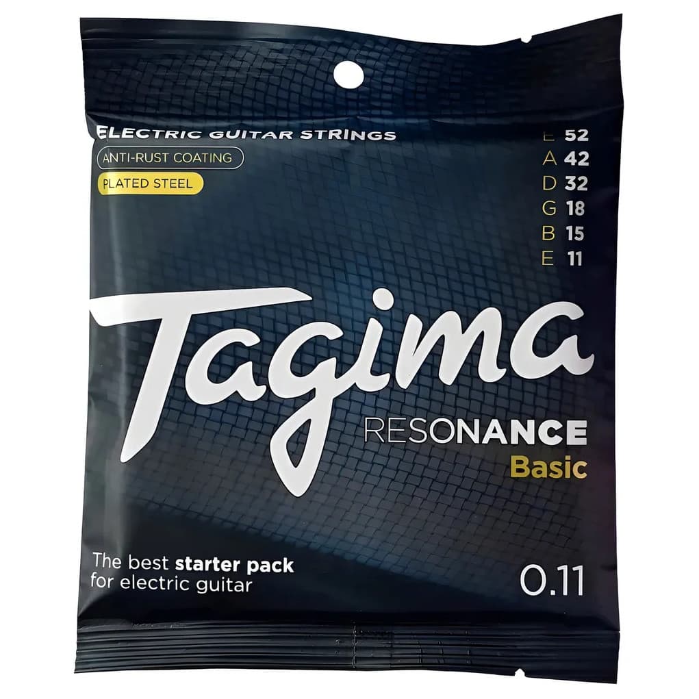ENCORDOAMENTO TAGIMA RESONANCE GUITARRA BASIC 0.11COATED ANTI-FERRUGEM PROTEÇÃO