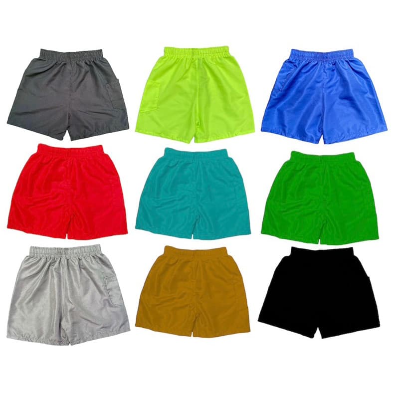 KIT 5 BERMUDA INFANTIL SHORT TACTEL MASCULINO MENINO ESTILO  MAURICINHO DE 2 A 8 ANOS