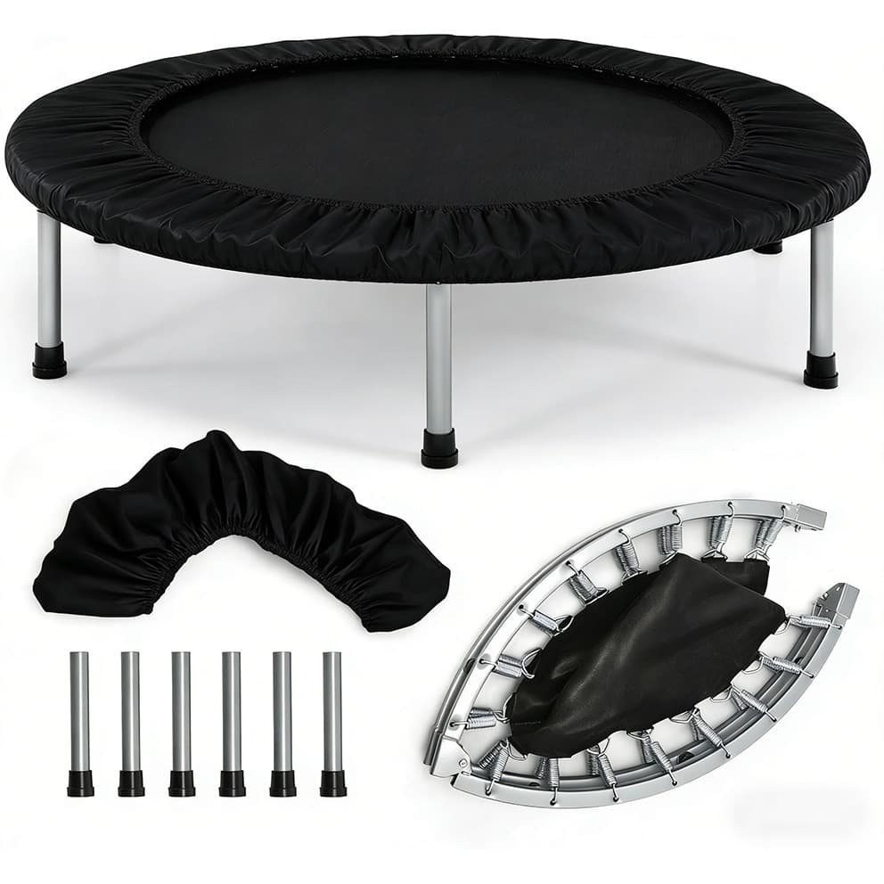 Trampolim Jump Profissional Com Capa Saia Diâmetro 1 M 200kg Mini Reforço Cama Elástica