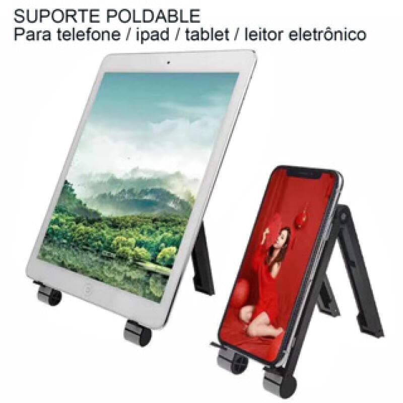 Suporte de Mesa para Celular e Tablet Dobrável Universal