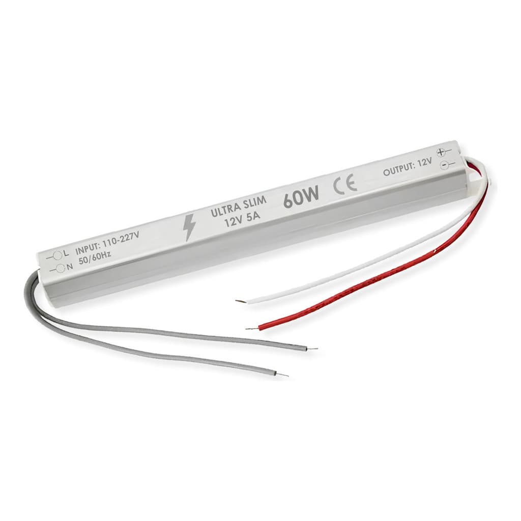 Fonte Slim 12V 60W 5A Lustres Online Para Fita LED e CFTV IP20