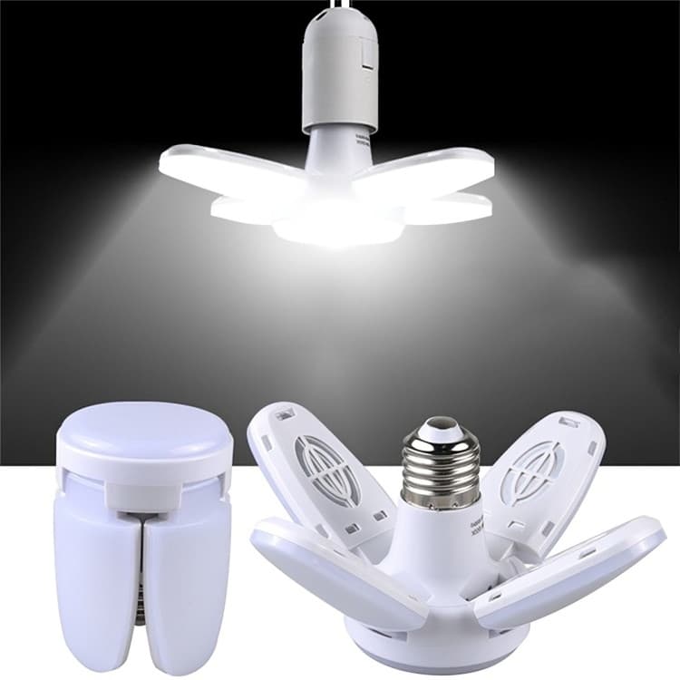 Luminária De Pétalas Dobrável De Teto Lâmpada 6000K 28w