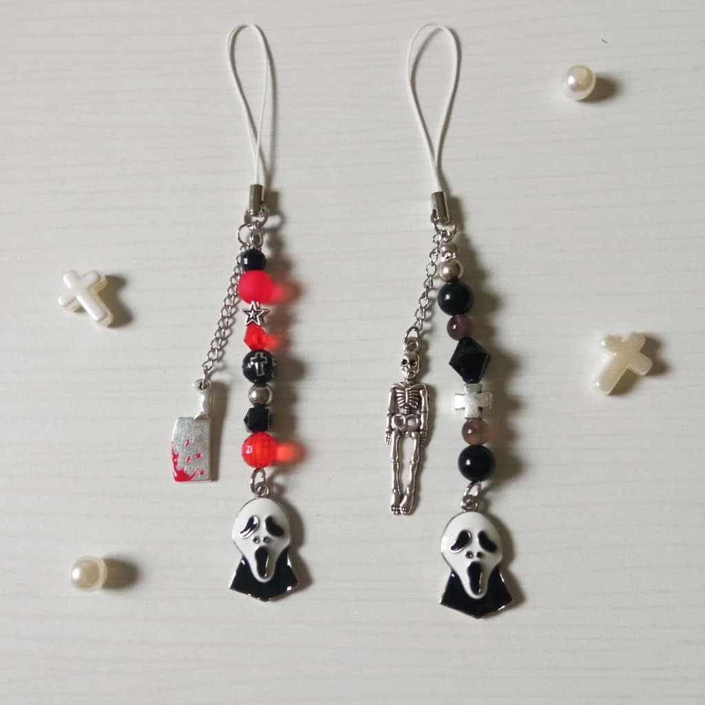 Pulseira De Telefone panico ghostface terror máscara faca