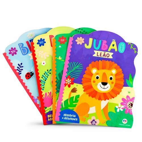 Kit Livro Infantil Animais Leia Com Alegria Ciranda Cultural