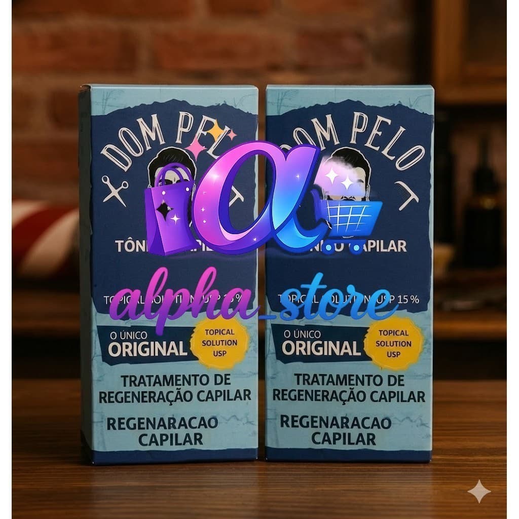 Kit 2 Tônico Dom Pelo 15% - Tratamento de Regeneração e Preenchimento Capilar (120ml)TYKZ