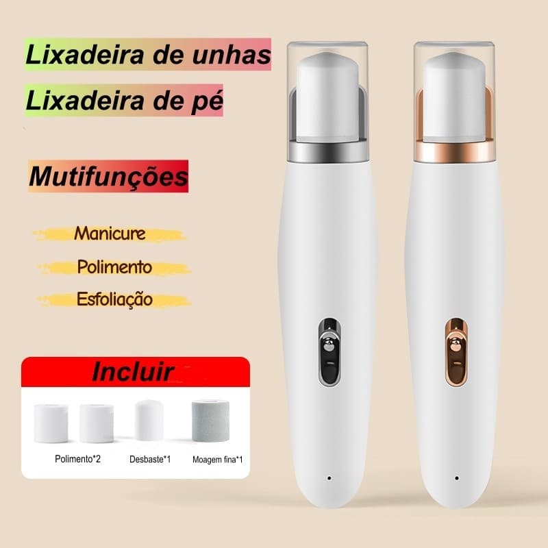 Lixadeira Elétrica Polidor Unhas Sem Fio Portátil Manicure